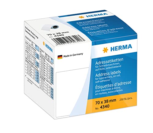 Herma Adressetik. auf Rollen wei 70x38 mm Papier 250 St. - 4340