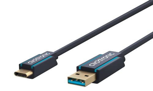 ClickTronic Kabel USB 3.0(A)/USB-C 0,5m CLICKCUSB45123