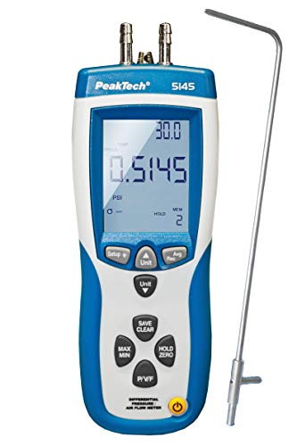 PeakTech Miernik Różnic Ciśnień Anemometr USB 5145 PEAK5145