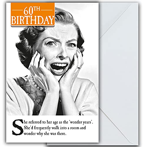 On The Ceiling Wonder Years, 60. urodziny, kartka z życzeniami, 159 x 235 mm ZXW8401