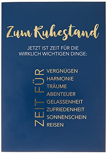 Perleberg Kartka na emeryturę Lifestyle - Czas na ważne rzeczy - 11,6 x 16,6 cm 7410044-2