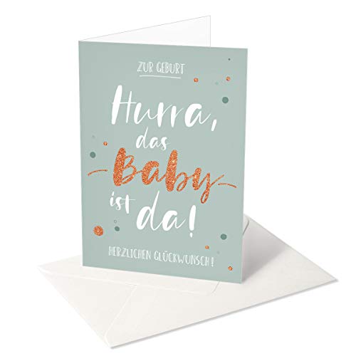 Komma3 Chica Chica/kartka z życzeniami z okazji narodzin/Hurra das Baby ist da 07-521