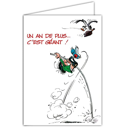 Gaston Lagaffe Gaston lagaffe glmx 2019 duży kartka urodzinowa z dużym formacie A4 + envelope zilustrowana motyw jest po roku Älter Maxi olbrzymi GLMX-2019