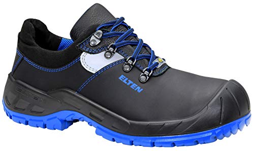 ELTEN Buty ochronne ALESSIO blue Low ESD S3, męskie, lekkie, czarne, stalowe noski - rozmiar 44