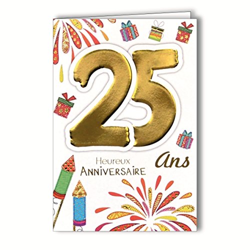 Age Mv Age MV 69  2027 kartka urodzinowa 25 lat młody mężczyzna kobiety motyw fajerwerki impreza prezent 69-2027