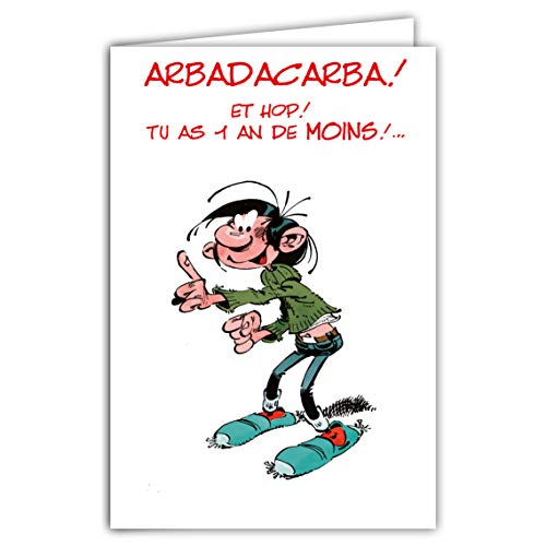 Gaston Lagaffe Gaston Lagaffe glct-0103 kartka urodzinowa z motywem rocznika GLCT-0103