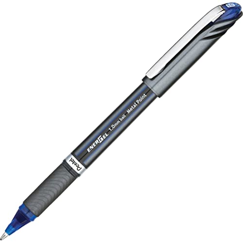 Pentel Energel Plus Liquid długopis żelowy, średnica kulki 1,0 mm = grubość linii 0,5 mm, 12 sztuk, niebieski BL30C