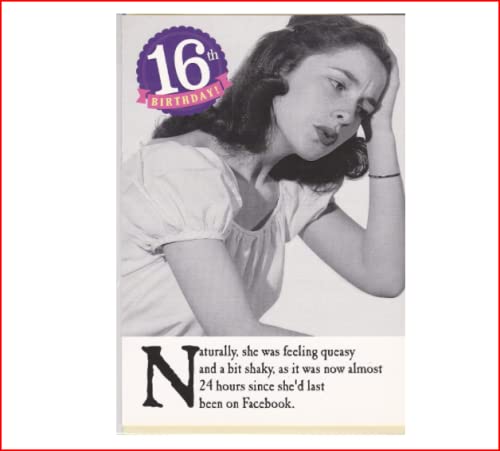 On The Ceiling Qułatwy, 16. urodziny, kartka z życzeniami, 159 x 235 mm ZXW8052