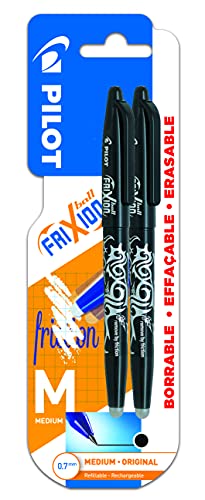 Pilot Spain Frixion Ball długopis ścieralny, czarny, 2 sztuki