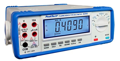 PeakTech Multimetr stołowy True RMS USB PeakTech 4090 Aku PEAK4090