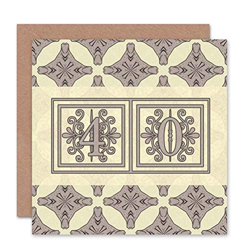 Wee Blue Coo Kartka z życzeniami na urodziny i rocznicę, z 40 diamentami.