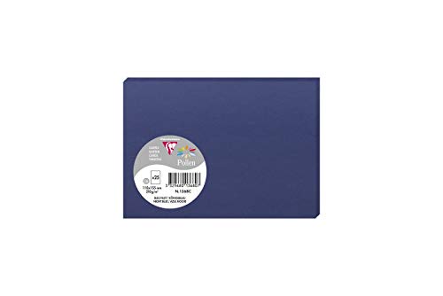 Clairefontaine kartka na pyłki, 110 x 155 mm, 210 g - niebieska, opakowanie 25 szt. 1368C