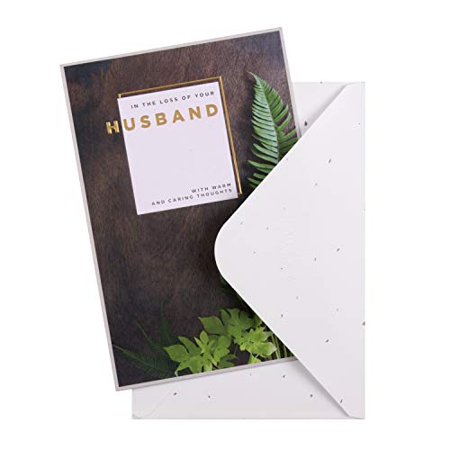 Kartka sympatii z powodu straty męża z Hallmark - wytłaczany design fotograficzny