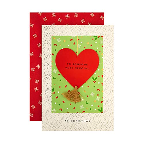 Hallmark Kartka świąteczna dla kogoś wyjątkowego z Hallmark - efekt 3D współczesny design serca
