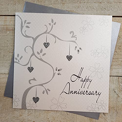 WHITE COTTON CARDS White Cotton Cards bd22 kartka z życzeniami szczęścia do rocznicę, napis w języku angielskim BD22