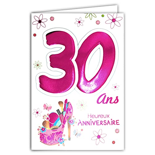 Age Mv Age MV 69  2029 karta urodzinowa dla kobiet 30 lat, wzornictwo Belle kobieca piękna buty do makijażu na wysokim obcasie moda 69-2029