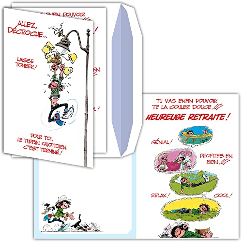 Gaston Lagaffe Gaston lagaffe glmx-2022 ogromna kartka RUHESTAND A4 + envelope ilustruje GLMX-2022