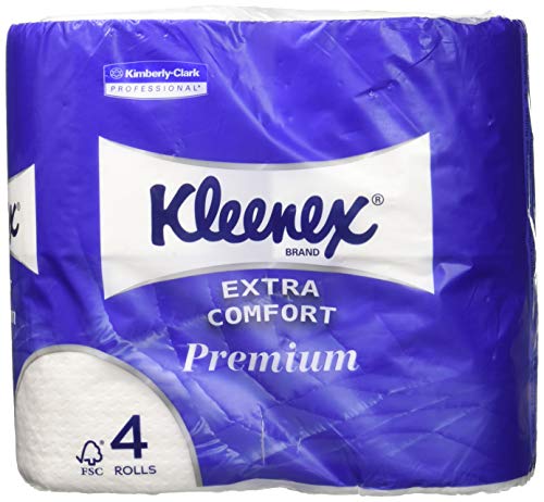 Kimberly Clark 8484 Kleenex Toilet Tissue rolki, zestaw kleinrollen, 160 SC, biały (3840 szt.) 8484