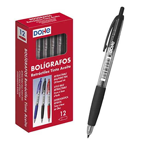 Dohe – pudełko na długopisy – 1,0 mm – 12 sztuk – czarne
