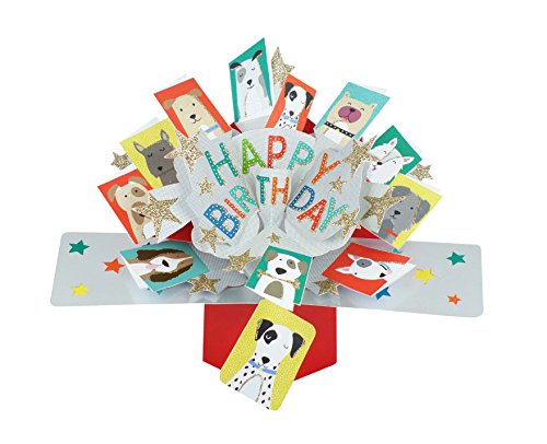Second Nature Pop Ups Second Nature Pop Up 'Happy Birthday Dogs Pop Up' kartka okolicznościowa - POP137 POP137A POP137A