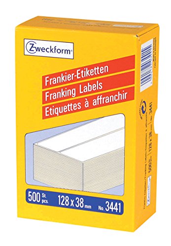 Avery Zweckform Etykiety adresowe do frankownic 500 etyk./op. 128 x 38 mm białe ZWECKFORM 3441 3441