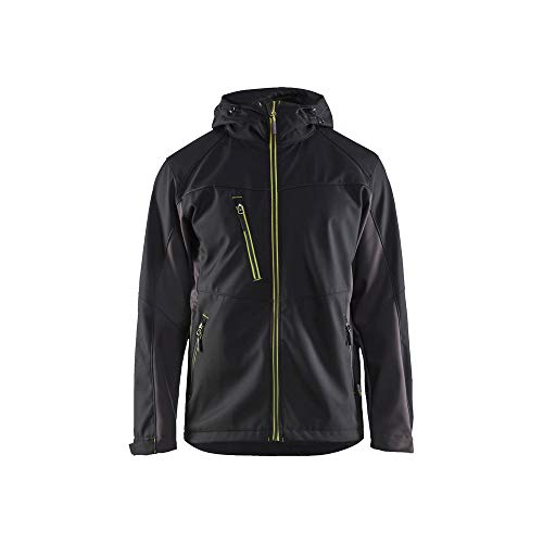 Blaklader 475325169933M Kurtka Męska Softshellowa, CzarnaŻółta, Rozmiar M