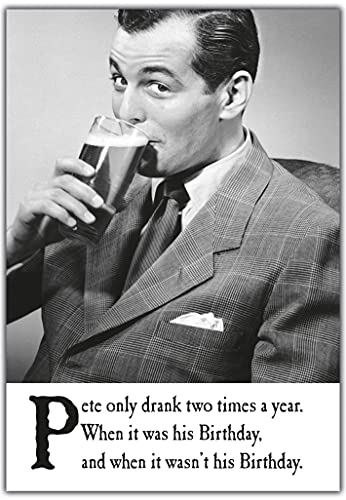 Emotional Rescue Two Times, kartka urodzinowa dla niego, pijąca, zabawna, humor, kartka z życzeniami, 124 x 176 mm C3431 C3431