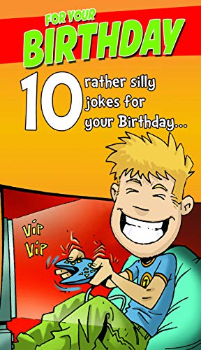 Face Ache Śmieszne, 10. urodziny, kartka z życzeniami, 130 x 235 mm, ZVW8468 ZVW8468