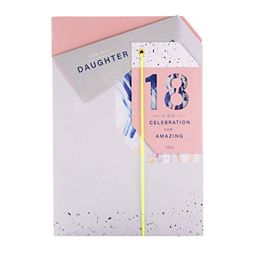 Hallmark Kartka na 18 urodziny dla córki z Hallmark - Origami Influenced Design warstwowy