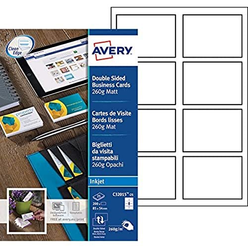 Avery Zweckform business card QUICK and CLEAN 260G specialcoated 260G m2 D (C32015-25)
