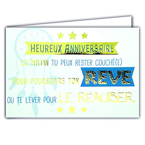 Afie Pozioma kartka z życzeniami na urodziny, 