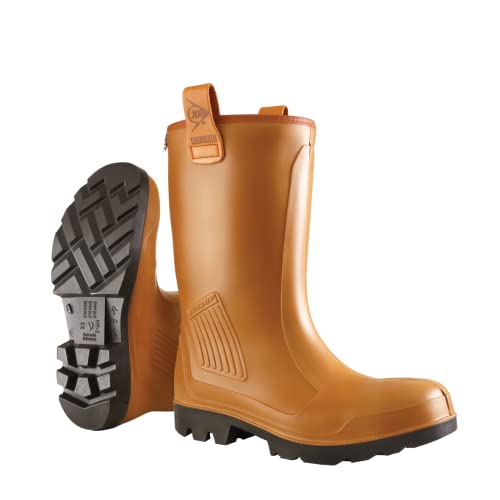 Dunlop Protective Footwear Purofort Rig-Air full safety kalosze dla dorosłych, uniseks, brązowe 39 EU