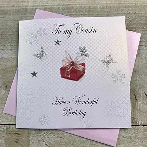 WHITE COTTON CARDS Białe bawełniane kartki