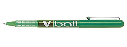 Pilot V Ball 5 0,5 mm bardzo cienki płynny atrament kulkowy długopis (opakowanie 12 szt.) - zielony