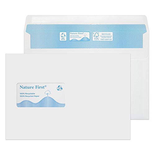 Blake Environmental 162 X 229 Mm 90 gsm Portfel Samozamykające Okienko Rn028 Biały Pakiet 500