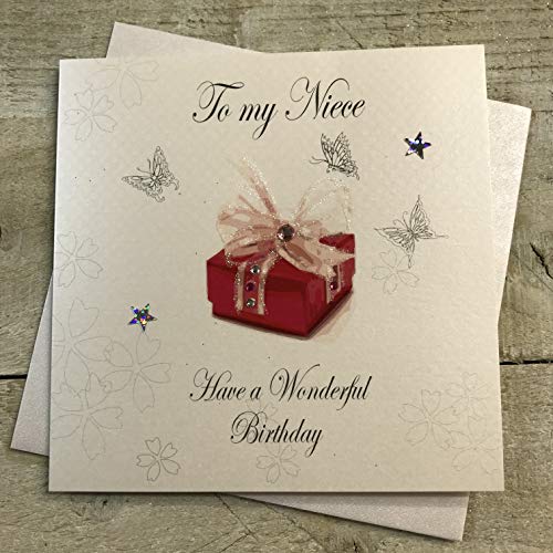 WHITE COTTON CARDS White Cotton Cards bd94 'To My Niece Have A Wonderful Birthday' ręcznie robiona kartka urodzinowa bd94
