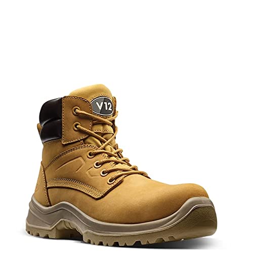 V12 Bobcat, S1P Nubuk bezpieczeństwa bagażnika, rozmiar 10, miód