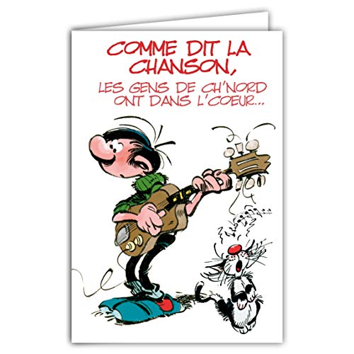 Afie Afie Karta regionalna 59 Nord Gaston Lagaffe Excellent Birthday; piosenka; półno; kot; gitara; nuty muzyczne; śpiewnik GLCT-0097