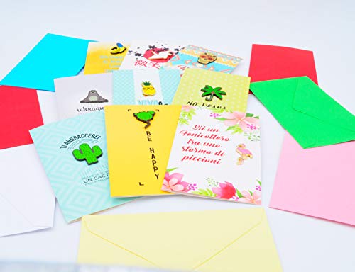 ITALIAN JOY Italian Joy PinApp karty z aplikacjami pin, asortyment Pin App, 9 sztuk PinApp