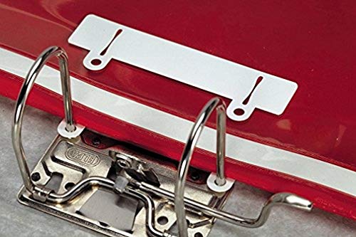 Durable 299602 tłoczone suwak (do trzymania w folderach) 50 sztuk, białe 299602