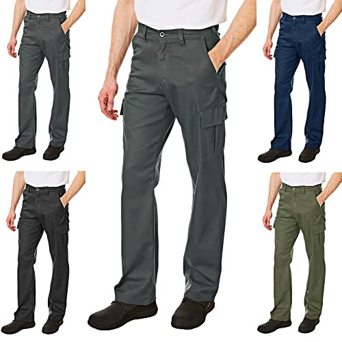 Lee Cooper męskie spodnie cargo trouser, szare, 36 W/33 l (długie)