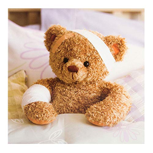 Hallmark Otwórz 'Gallery Card from The Hallmark Studio - Photographic Teddy Bear Design - Get Well, Thinking of You,