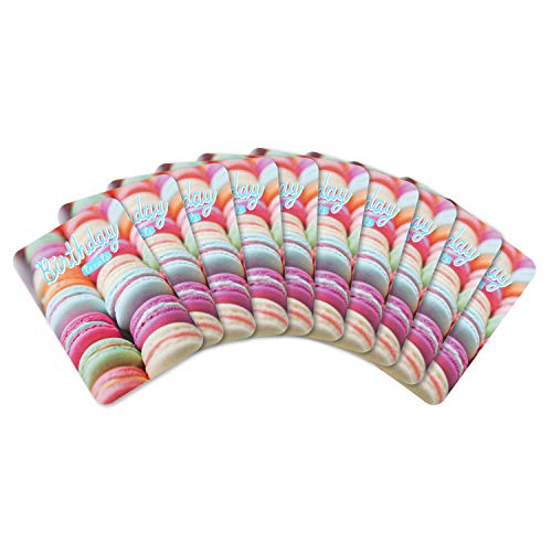 Hallmark Macarón zestaw kart urodzinowych od Hallmark - 10 kartek w 1 wzorze