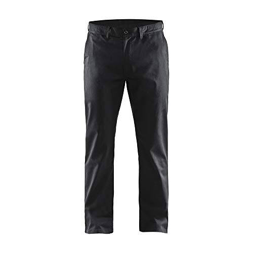 Blaklader 146518309900D124 spodnie chinosy ze stretchu, czarne, rozmiar D124