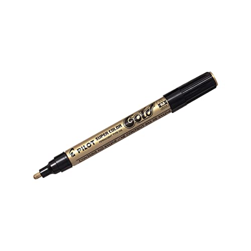 Pilot Pen Pilot Super kolorze ekstra drobno marker Bullet, złoto opakowanie 12 szt. 2450