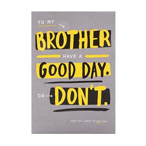 Hallmark Kartka urodzinowa dla brata od Hallmark - współczesny humor design