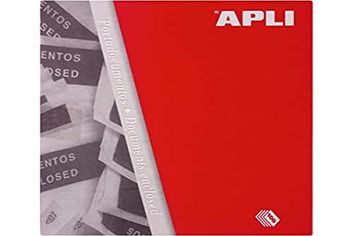 Apli 001468 zestaw 100 portfeli na dokumenty w zestawie 225 x 165 mm z klejem na tył