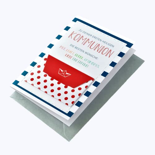 Perleberg Kartka na komunię karta pieniężna Lifestyle - najlepsze życzenia - 11,6 x 16,6 cm 7121005-2