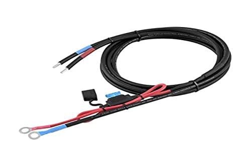 enjoy solar® 6 mm² 1,5 m kabel do akumulatora solarny regulator ładowania i bateria z bezpiecznikiem 15 A oczka oczkowe M8 (bezpiecznik 1,5 m M8 15 A)