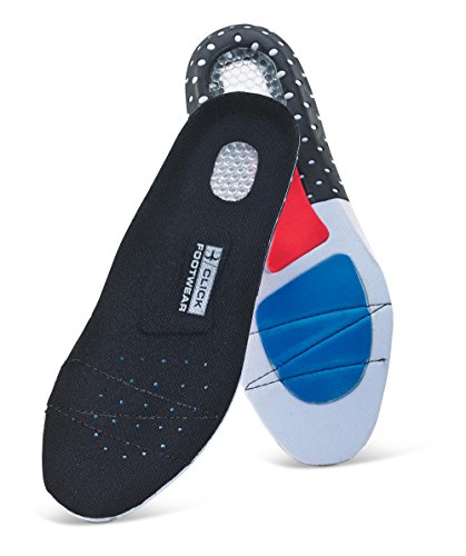 BeeSwift Podeszwa wewnętrzna Click CF1000 opakowania  wygodne, żel/zastosowania, szary CLICK GEL INSOLE 42/08